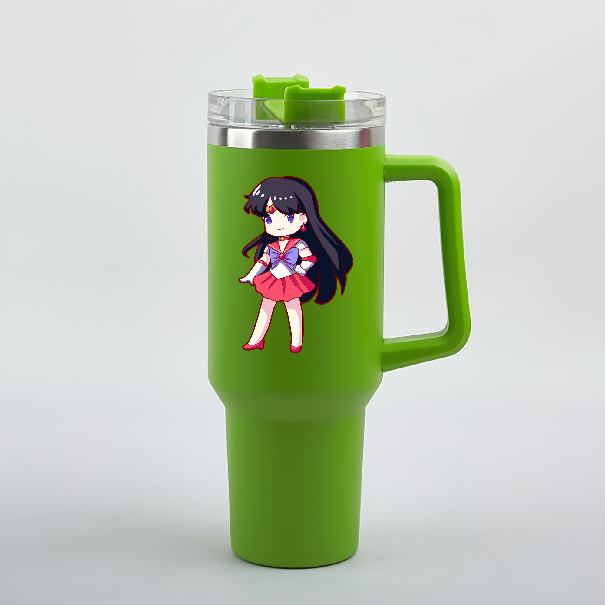 （画像用） 美少女戦士セーラームーン 火野レイ ひの レイ Sailor Moon Hino Rei （セーラーマーズ,Sailor Mars） 1200mL車用タンブラー（カラープリント）